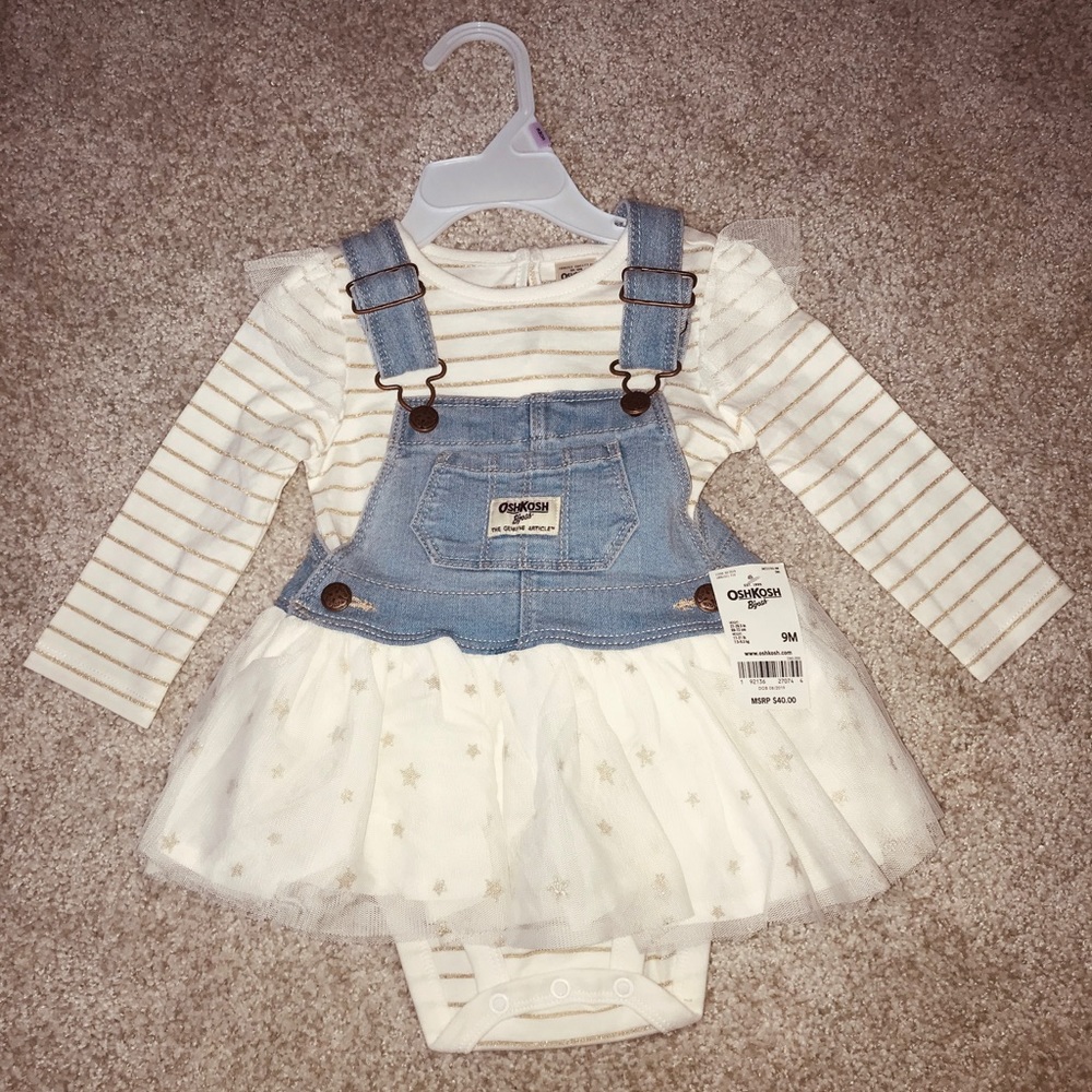OshKosh overall skirt set size 9M